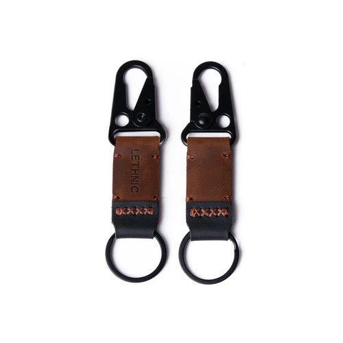 Personalized Large Leather Keychain Loops