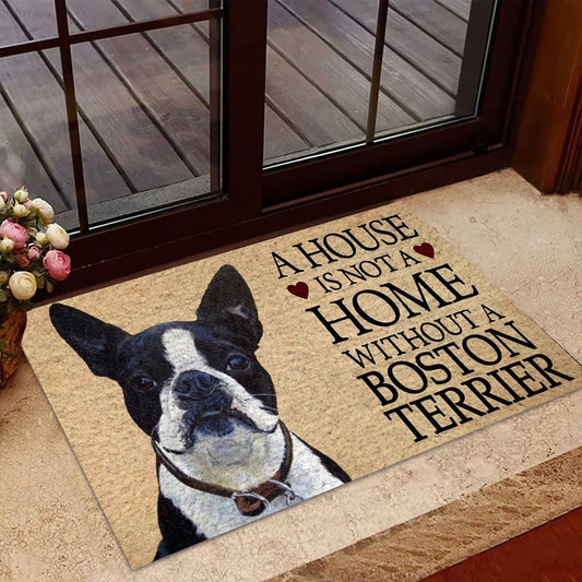 Boston Terrier Home Without Doormat