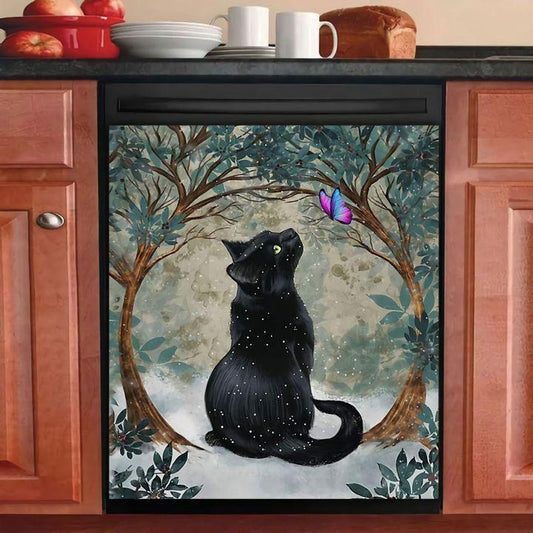 Black Cat Dishwasher Cover 7