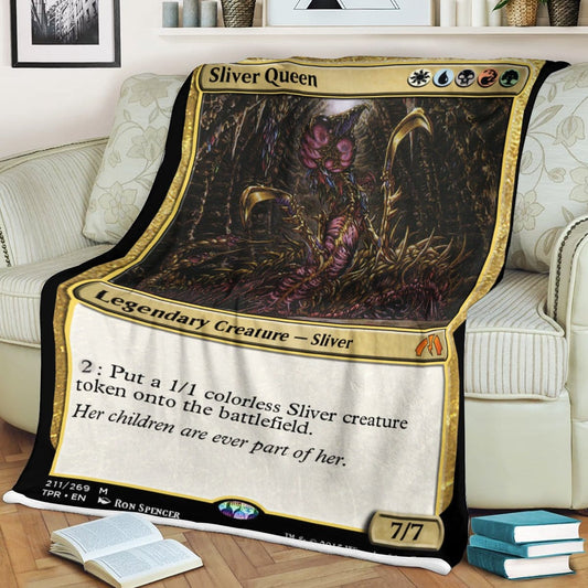 Game MTG Sliver Queen Custom Soft Blanket