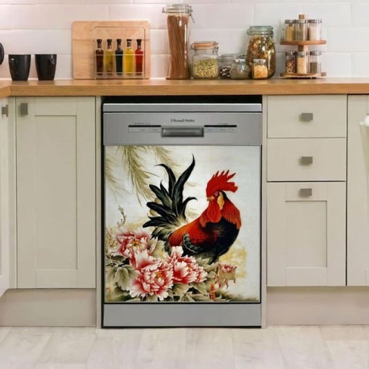 Rooster Kitchen decor Diswasher Cover 16