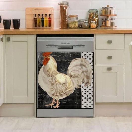 Rooster Kitchen decor Diswasher Cover 40