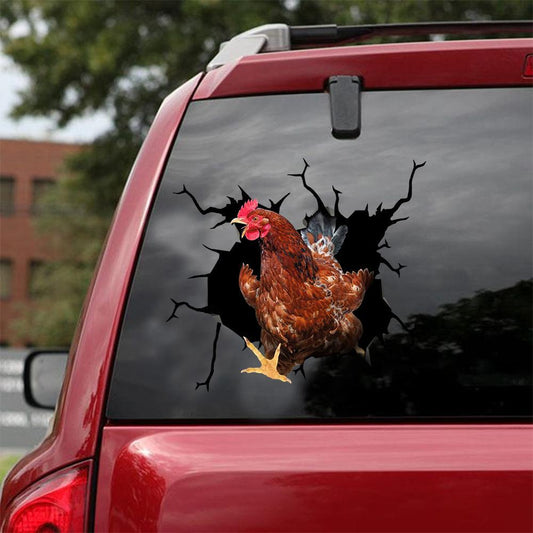 CHICKEN CRACK STICKER POULTRY LOVER 3