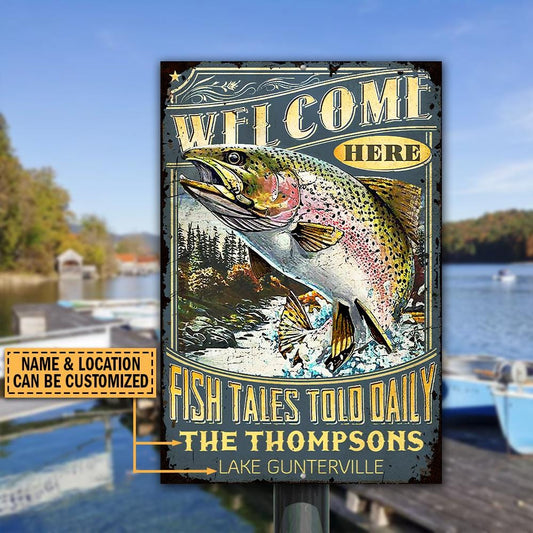 Personalized Fishing Expedition Daily Customized Classic Metal Signs