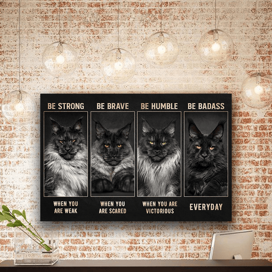 Personalized Cat Maine Coon Art Lovers Metal Signs