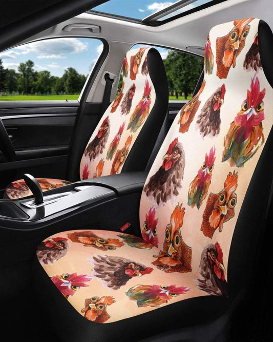 Chicken Family Car Seat Covers