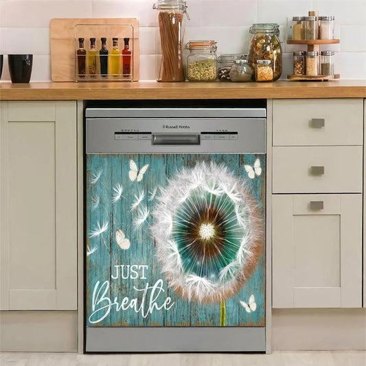 Just Breath Dishwasher Cover Magnet Sticker