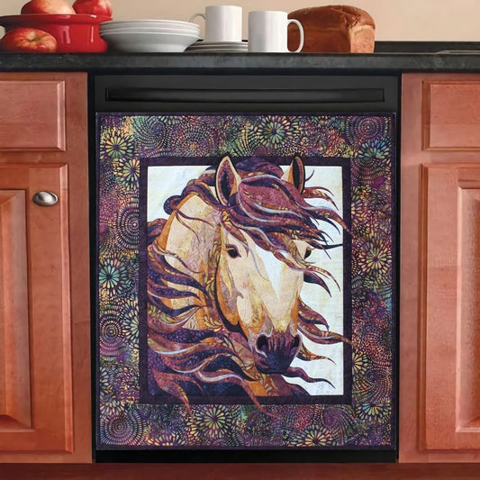 Horses Magnetic Dishwasher Cover 4