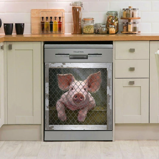 Pig Lovers Dishwasher Cover Kitchen Decor