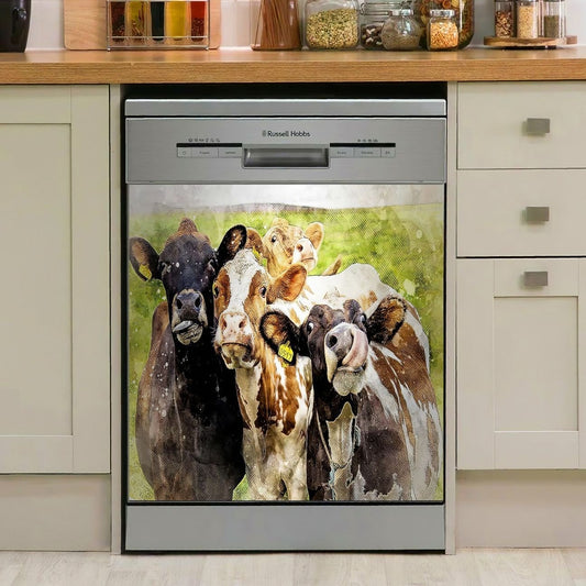 COW DECOR KITCHEN DISHWASHER COVER 12