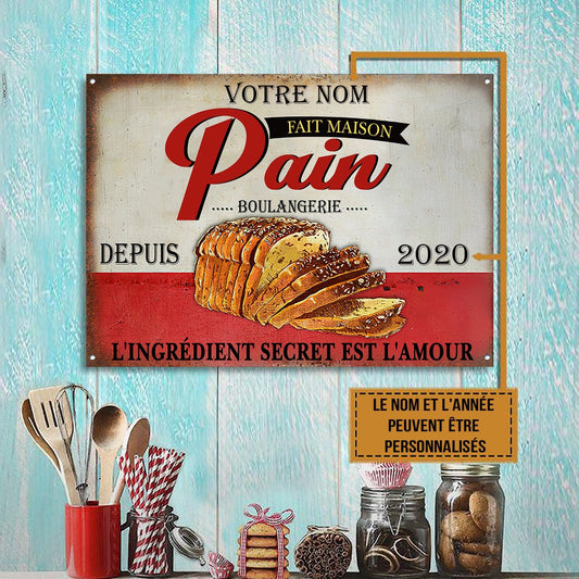 Pain Fait Maison - Enseigne Métallique Classique