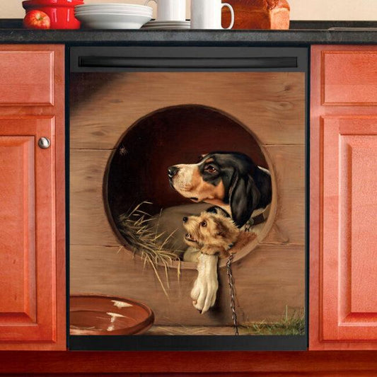 Dog Decor Kitchen Dishwasher Cover 2