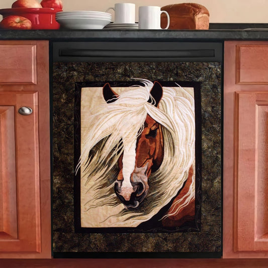 Horses Magnetic Dishwasher Cover 3