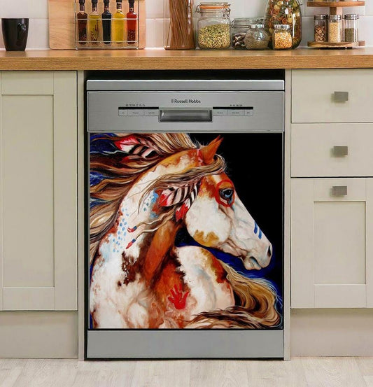 Horse Lover Decor Kitchen Dishwasher Cover