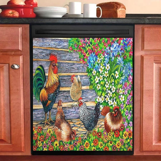 POULTRY FARMING NBN250497 MR16 N38 TAD00 DECOR KITCHEN DISHWASHER COVER