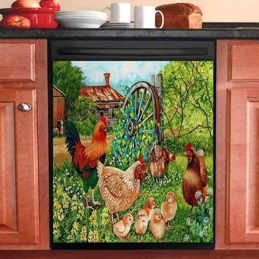 POULTRY FARMING NBN250497 MR16 N39 TAD00 DECOR KITCHEN DISHWASHER COVER