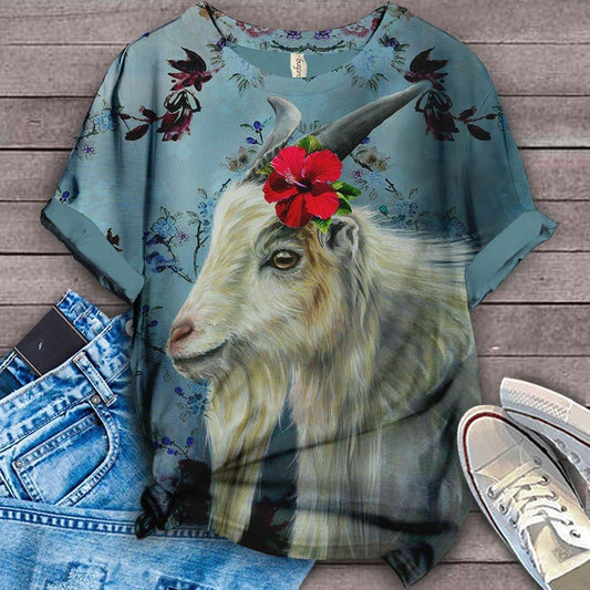 Happy Farm Floral Art T-shirt 8