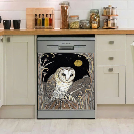 Owl Kitchen Decor Dishwasher Cover 01