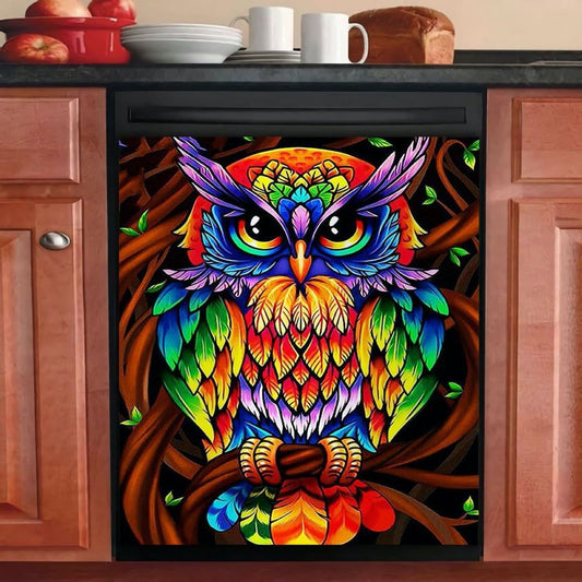 Owl Kitchen Decor Dishwasher Cover 26