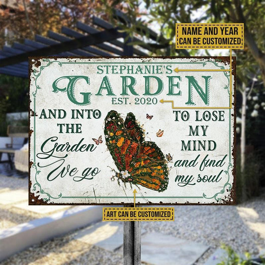 Garden We Go Together Classic Metal Sign