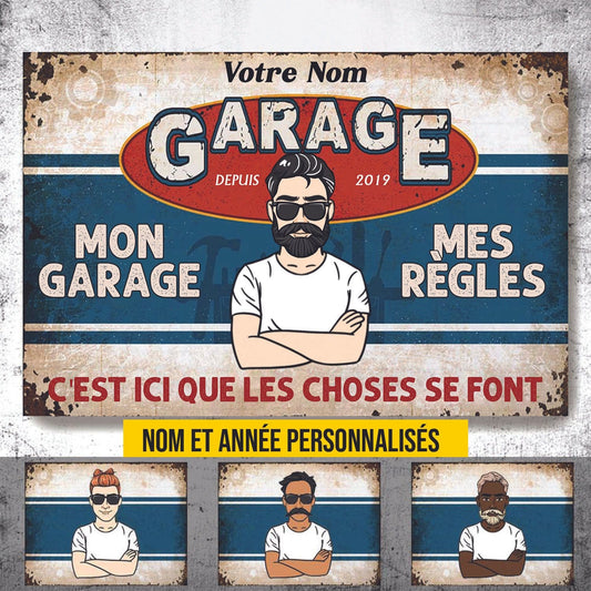 Panneau métallique de garage personnalisé