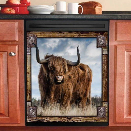 Highland Cattle Decor Kitchen Dishwasher Covers 2