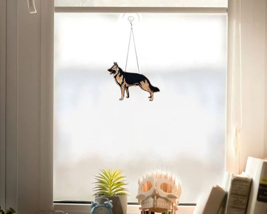 GERMAN SHEPHERD Dog Window Decor Ornament 01