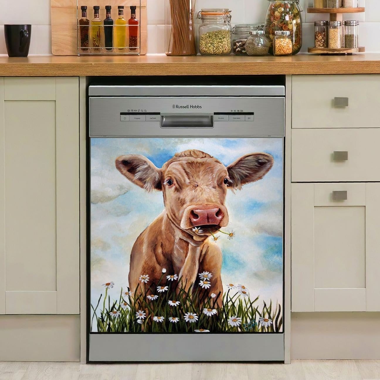 COW DECOR KITCHEN DISHWASHER COVER 03