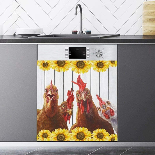 Love Chicken Dishwasher Cover