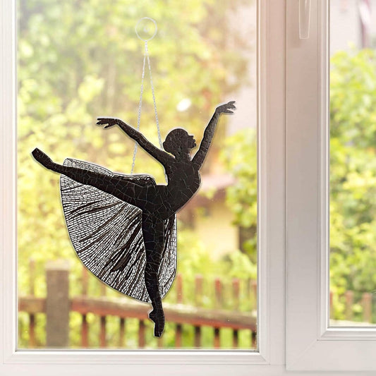 Pretty Ballerina Window Ornament  Ballet QB08