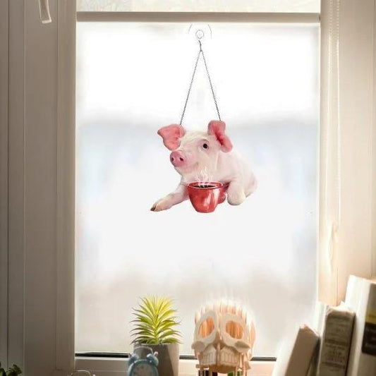 PIG COFFEE QK7 PTL260999 NPH WINDOW DECOR