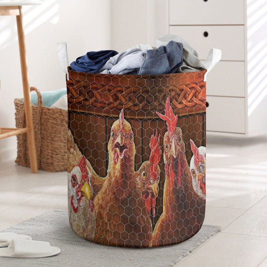 Chicken Farm Laundry Basket