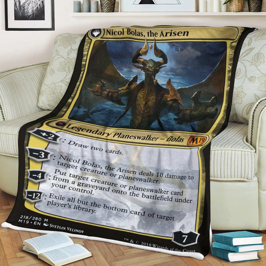 Game MTG Nicol Bolas, The Arisen Custom Soft Blanket