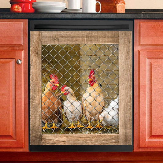 Chicken - Kitchen decor -Dishwasher Cover Magnet Sticker 3