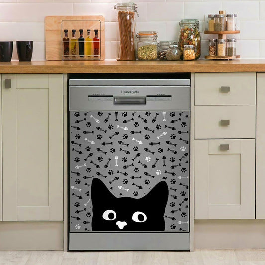 CAT DECOR KITCHEN DISHWASHER COVER 6