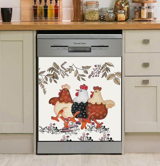 Chicken Fabulous Unique Design Art 2 Dishwasher Cover Magnet Sticker