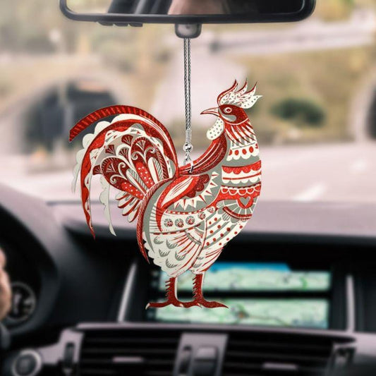 Chicken Car Hanging Ornament 3