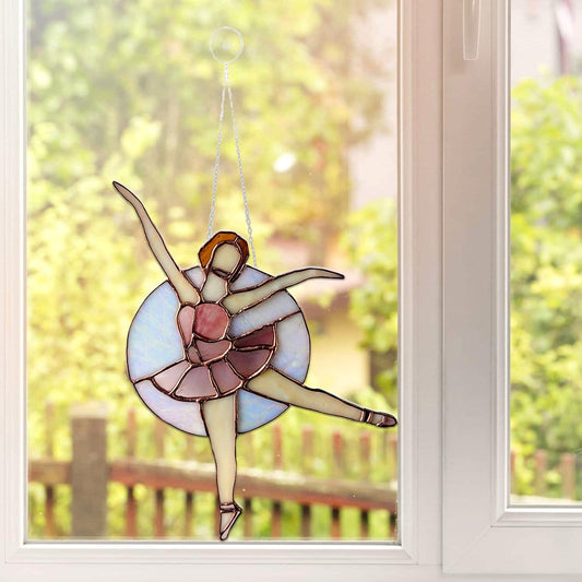 Pretty Ballerina Window Ornament  Ballet QB06