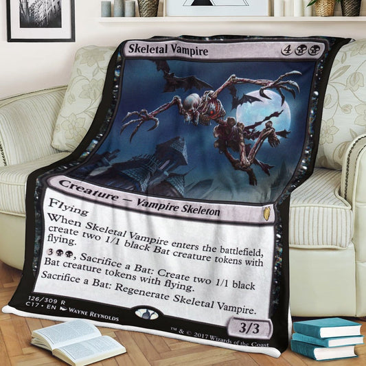 Game MTG Skeletal Vampire Custom Soft Blanket