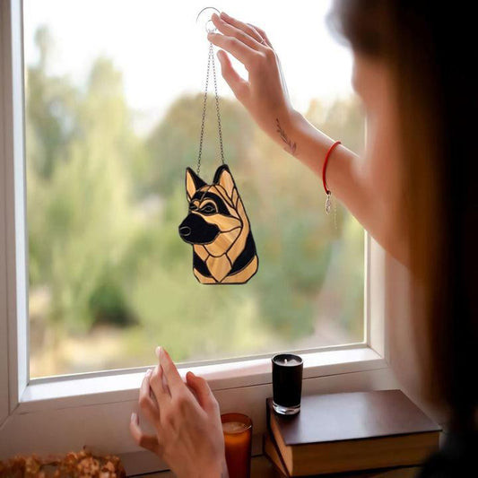 German Shepherd Window Decor Ornament 3