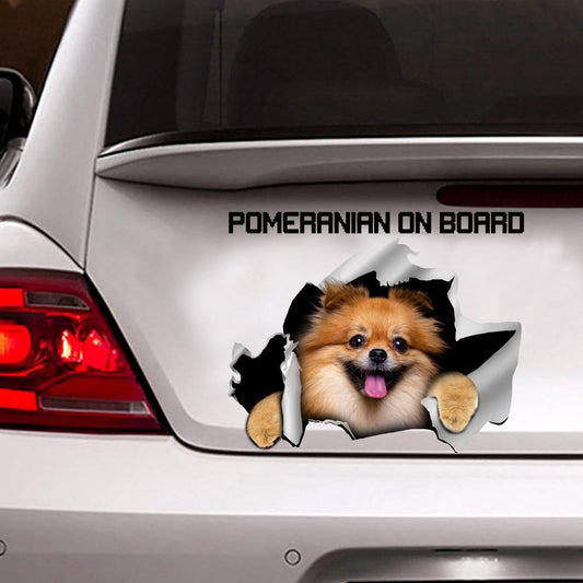 Pomeranian On Board Sticker