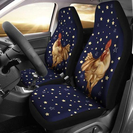 Chicken And Stars Car Seat Covers