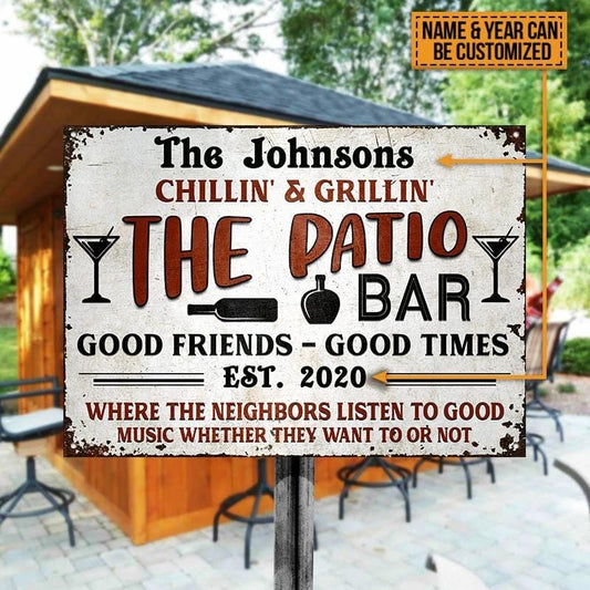 Personalized Grilling Patio Backyard Custom Classic Metal Signs Regular price