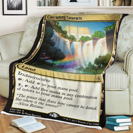 Game MTG Cascading Cataracts Custom Soft Blanket