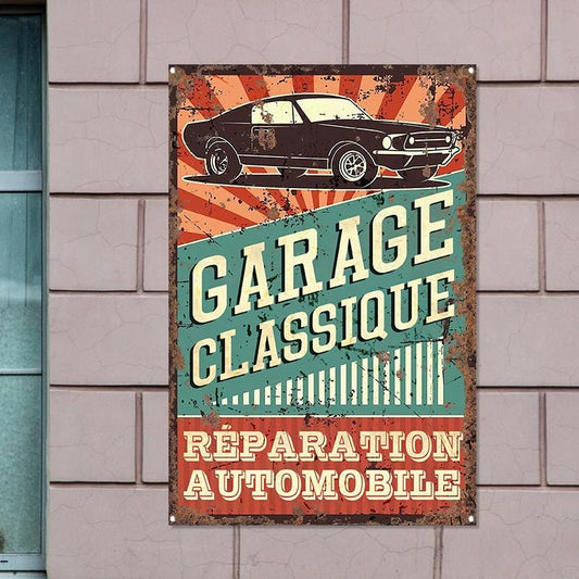 Garage Classique - Enseigne Métallique Classique