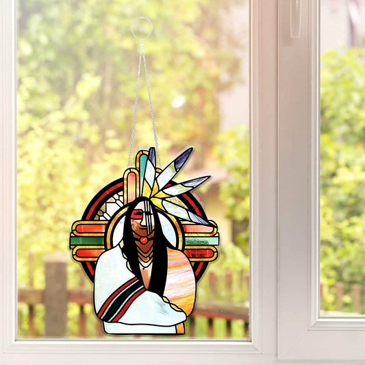 Native American Window Ornament QB08