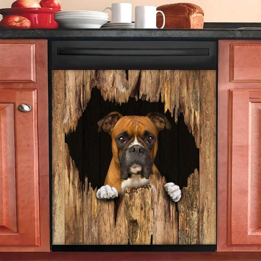 Boxer Dog Breaks The Wall Dishwasher Cover