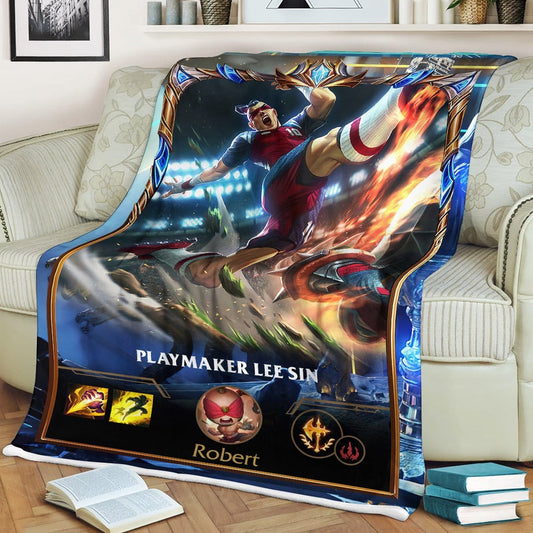 LOL LEE SIN SHERPA BLANKET 2021 SPECIAL EDITION