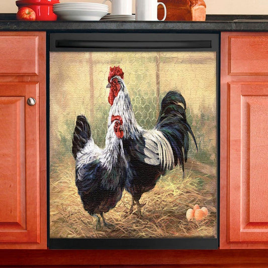 Magnetic Chicken Dishwasher Cover Is Perfect for Grandma's Kitchen