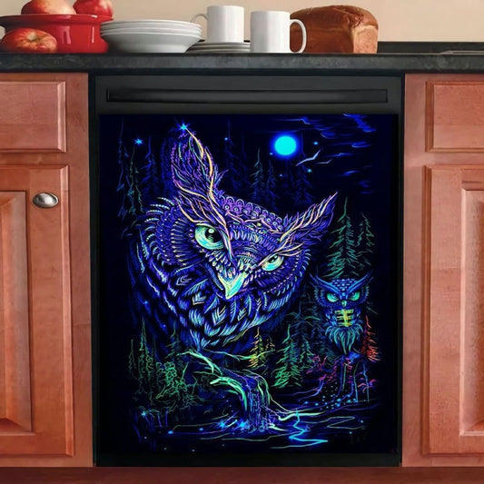 Owl Kitchen Decor Dishwasher Cover 14